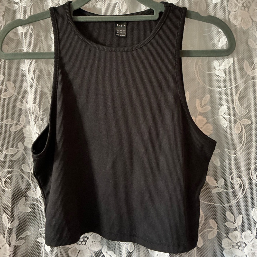 SHEIN Classic Black Sleeveless Top size medium